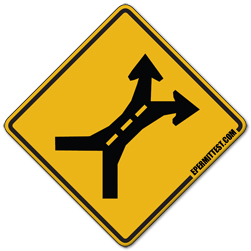 Weave Area | Warning Road Signs