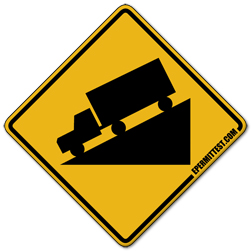 Hill or Downgrade | Warning Road Signs