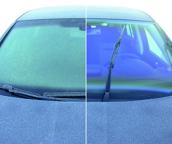 Clean your windshield to avoid glare and improve visibility