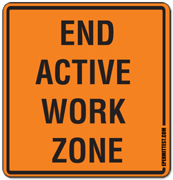 End of Active Work Zone