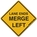 Lane Ends Merge Left