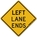 Left Lane Ends