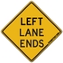 Left Lane Ends