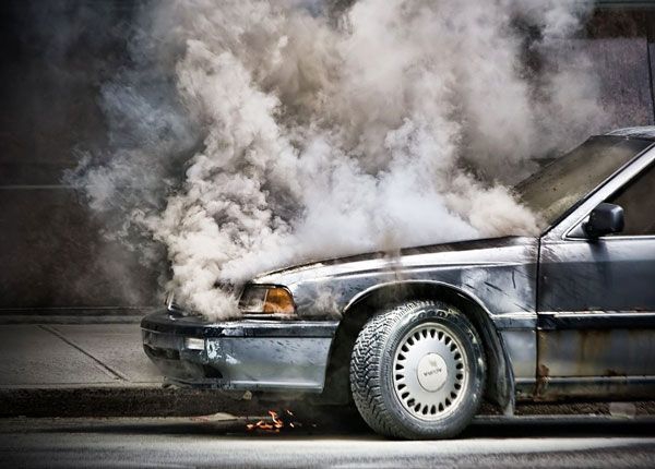 Overheated Car