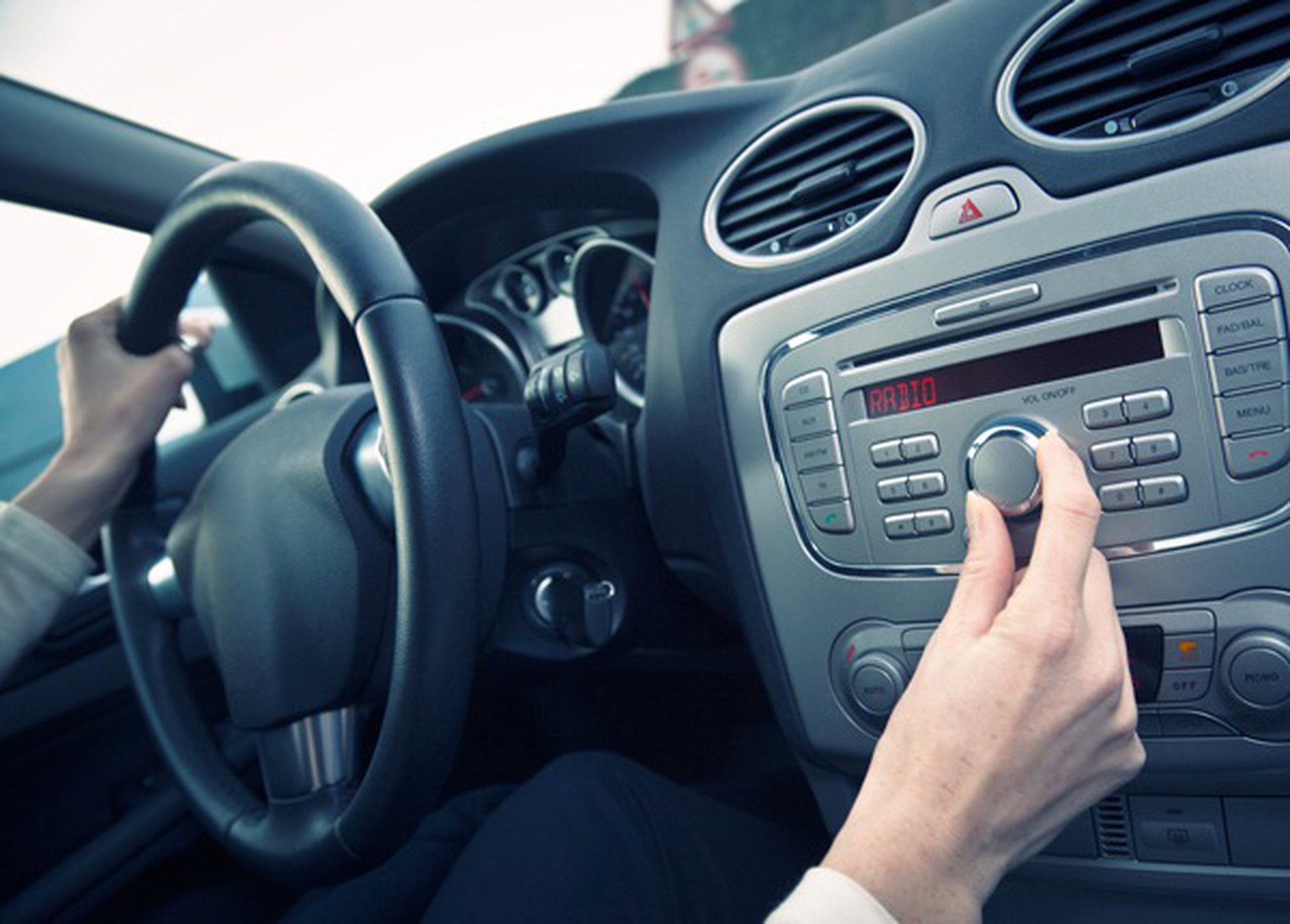 Adjusting the Radio Can Be Distracting