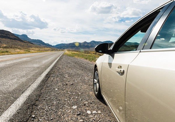 Is driving on the should always illegal?
